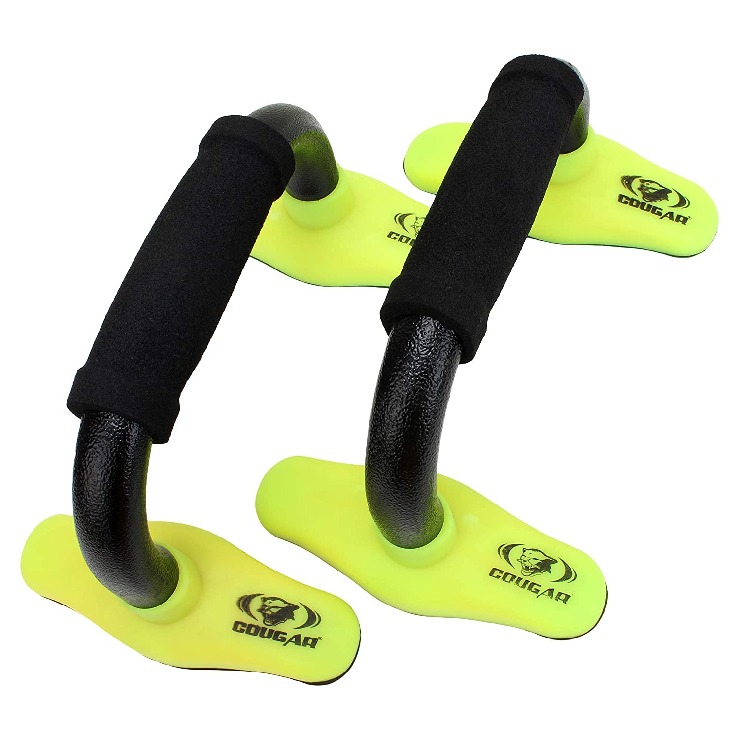 Cougar Anti Skid Removable Legs Deluxe Push up Bars Yellow 
